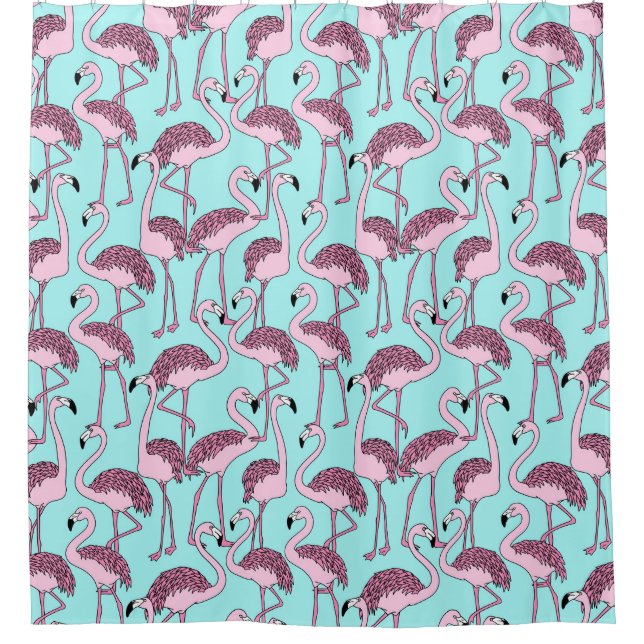 Tropical Pattern Shower Curtain (Front)