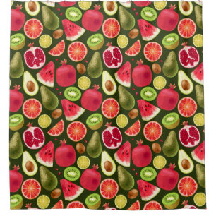 Tropical Pattern Shower Curtain