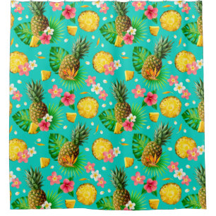 Tropical Pattern Shower Curtain