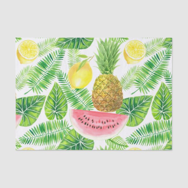 Tropical pattern tissue paper (Front)