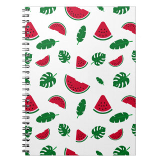 tropical pattern, watermelon pattern, tropical sea notebook
