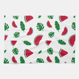 tropical pattern, watermelon pattern, tropical sea tea towel