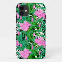 Tropical Pattern With Jungle Flowers