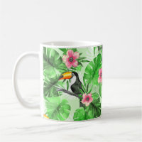 Tropical pattern with toucan