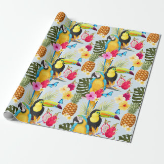Tropical pattern wrapping paper