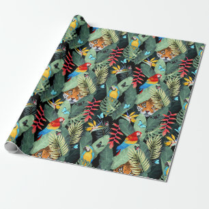 Tropical pattern wrapping paper