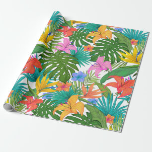 Tropical pattern wrapping paper
