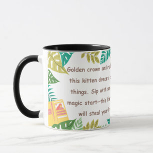 Tropical Paws & Crown Mug