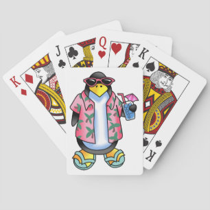 Tropical Penguin Playing Cards