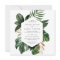 Tropical Philodendron Palm Leaves Modern Wedding