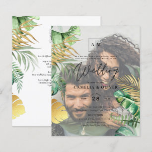 Tropical PHOTO OVERLAY All-in-1 QR Code Wedding