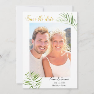 Tropical Photo Save the Date