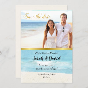 Tropical Photo Save the Date Invitation