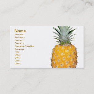 Tropical pineapple business card