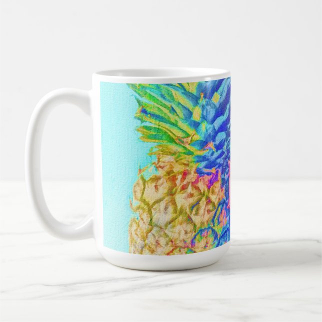 Tropical Pineapple Coffee Mug (Left)