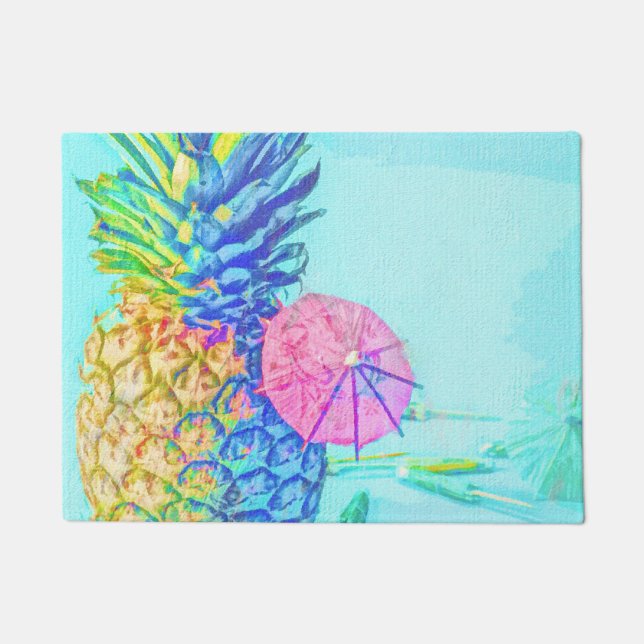 Tropical Pineapple Doormat (Front)