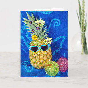Tropical Pineapple Humour Card