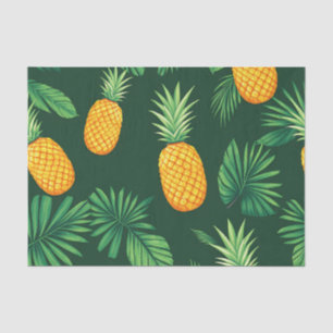 Tropical Pineapple Leaves Pattern Tissue Paper