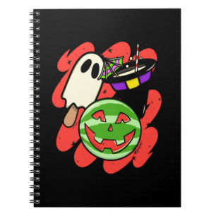 Tropical Pineapple Monster Halloween Classic Notebook