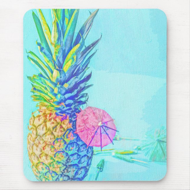 Tropical Pineapple Mouse Pad (Front)