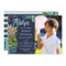 Tropical Pineapple Navy Blue Luau Birthday Photo