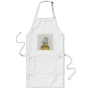 Tropical Pineapple New Bride Mrs Long Apron