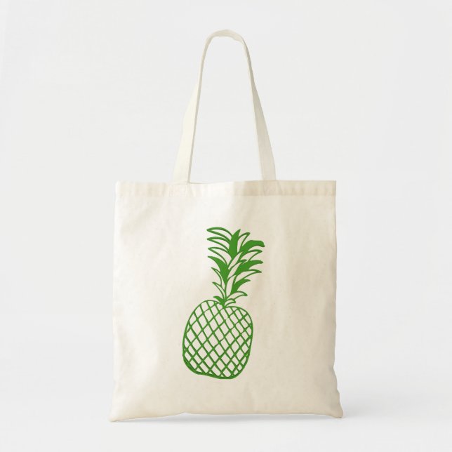 Tropical Pineapple Paradise Budget Tote Bag (Front)