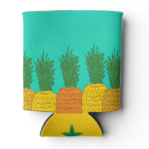 Tropical Pineapple Party Beer Coozies