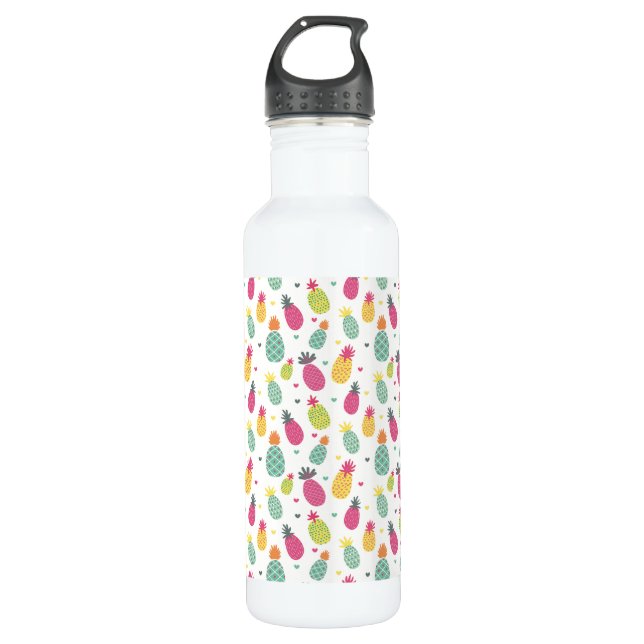 Tropical Pineapple pattern 710 Ml Water Bottle (Front)