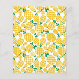 Tropical Pineapple Pattern Scrapbooking Paper