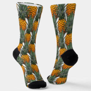 Tropical Pineapple Pattern Socks