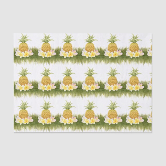 Tropical Pineapple Pattern Tissue Paper (Front)