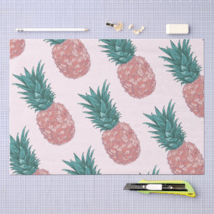 Tropical Pineapple Pattern Tissue Paper