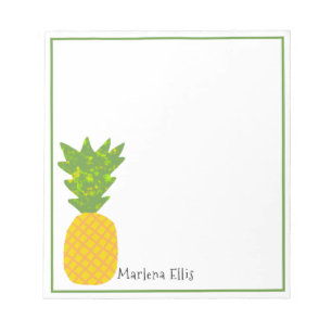 Tropical Pineapple Personalised Notepad