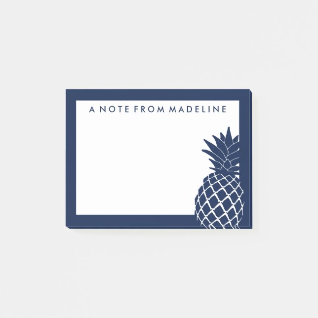 Tropical Pineapple Post-it Notes (Front)