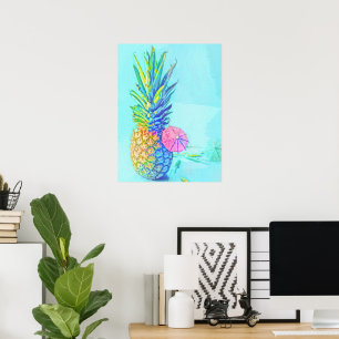 Tropical Pineapple Poster