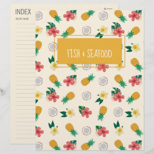 Tropical Pineapple Recipe Divider/Index