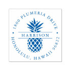 Tropical Pineapple Round Return Address
