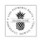 Tropical Pineapple Round Return Address