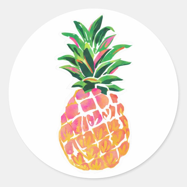 Tropical Pineapple Stickers (Front)