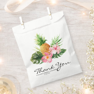 Tropical Pineapple Summer Bridal Luncheon Favour Bag