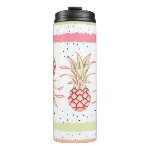 Tropical Pineapple Summer Seamless Print Thermal Tumbler