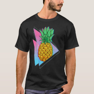 Tropical Pineapple Summer Vibes Synthwave 90s Vapo T-Shirt