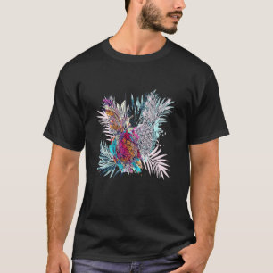 Tropical Pineapple Watercolour Artwork T-Shirt