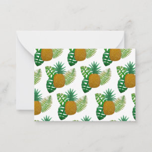 Tropical pineapples card