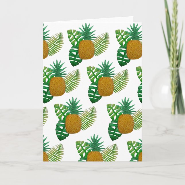 Tropical pineapples card (Front)