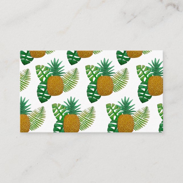 Tropical pineapples enclosure card (Front)