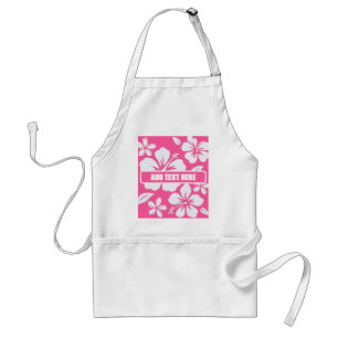 Tropical Pink Beach Flowers Standard Apron