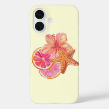 Tropical Pink Citrus Art