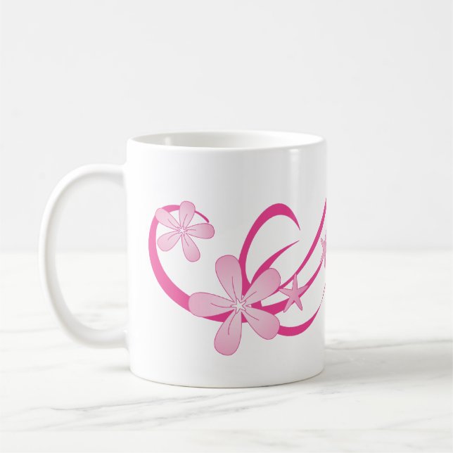 Tropical Pink Coffee Mug (Left)